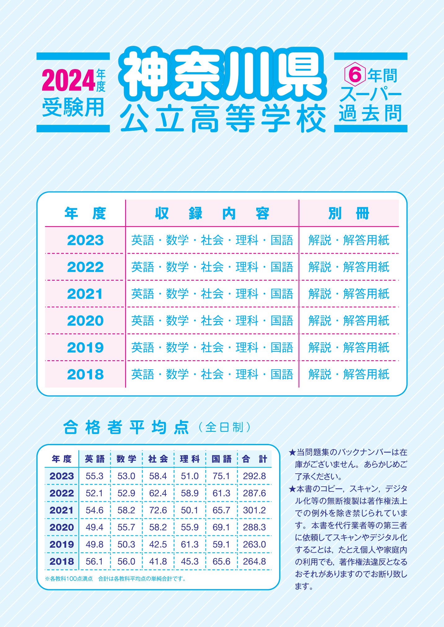 神奈川県公立高校　2024年度用 スーパー過去問 商品画像2